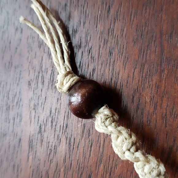 Bloodstone Macrame Choker - Picture 3 of 3